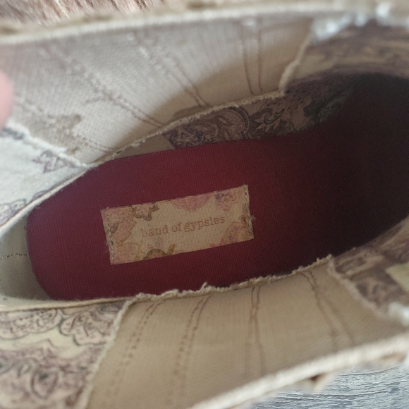 Band of gypsies borderline velvet short booties - Picture 4 of 9